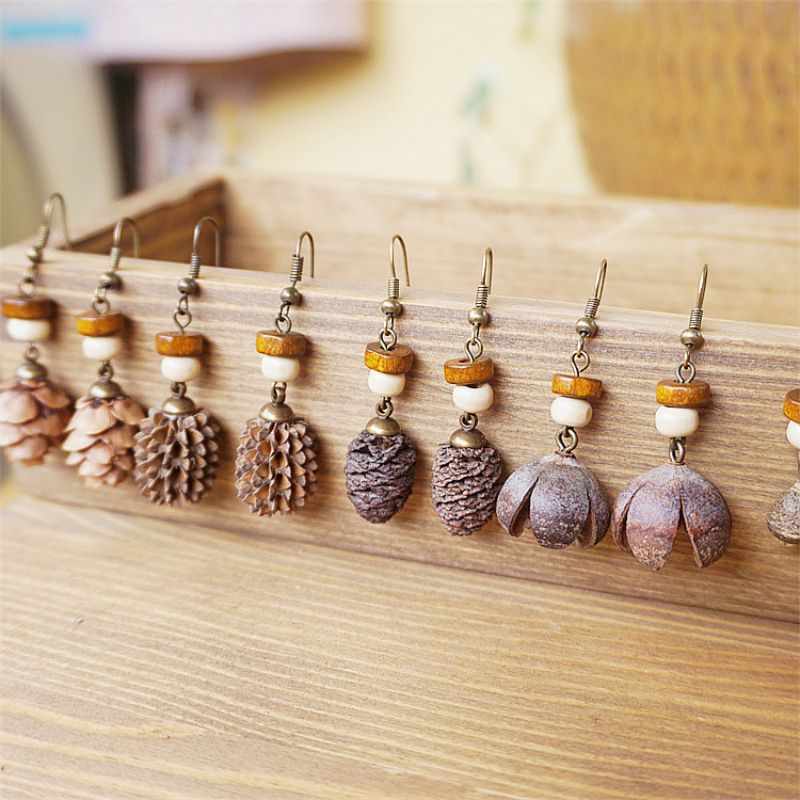 Pendientes de madera vintage c - Body Jewelry Wholesale reseña y precio
