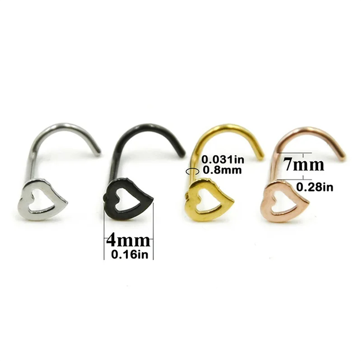 EVISPOL 5 Piezas de Piercings  - Body Jewelry Metal Types reseña y precio
