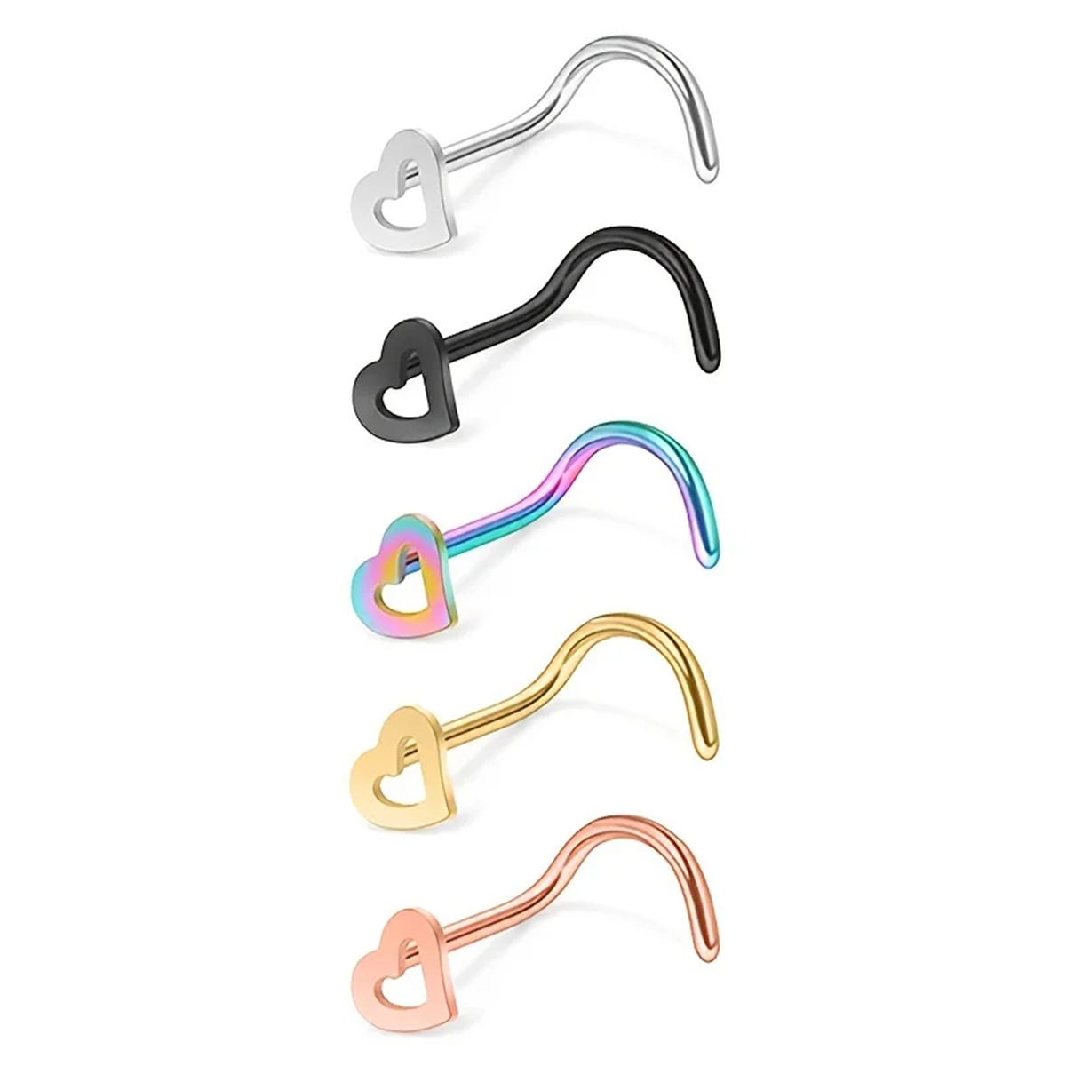 EVISPOL 5 Piezas de Piercings  - Body Jewelry Metal Types reseña y precio