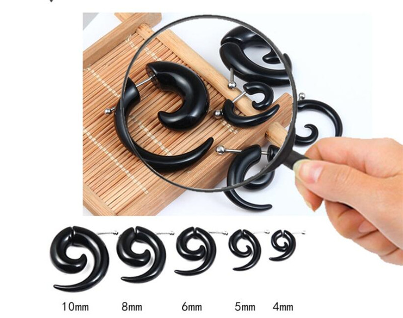 Pendientes en espiral Tribal n - Body Jewelry Tunnels reseña y precio