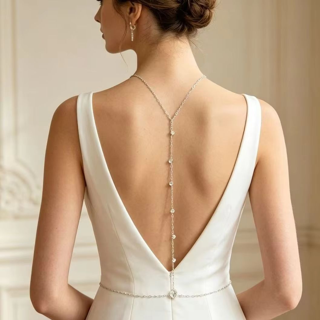 Cadena de espalda con circonit - Body Jewelry Back reseña y precio